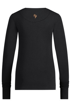 Karuna OM Yoga-Langarmshirt – Urban Black from Urban Goddess