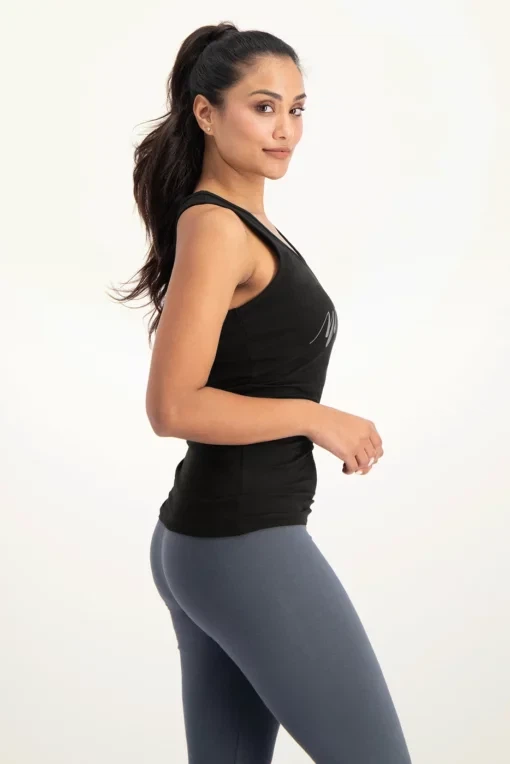 Namaste Core Yoga Tank Top – Onyx Black from Urban Goddess