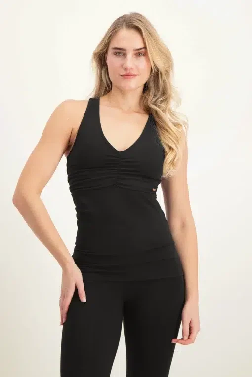 Anjea Yoga Sport Top – Onyx Black from Urban Goddess