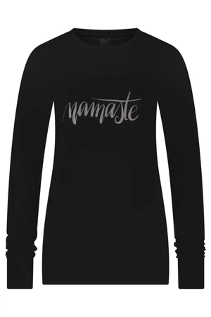 Namaste Core Yoga-Longsleeve – Onyx Black from Urban Goddess