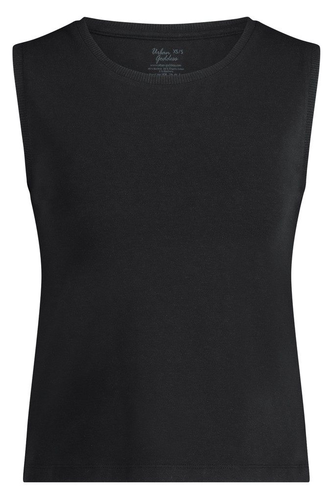 Karuna Balance Loose Fit Tank – Urban Black from Urban Goddess