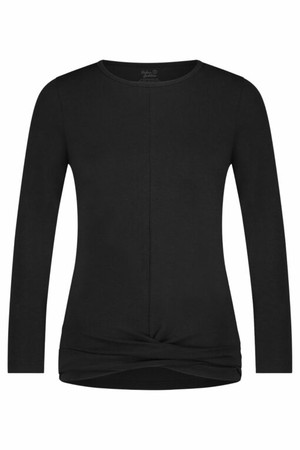 Zora Longsleeve Yoga-Top – Urban Black from Urban Goddess