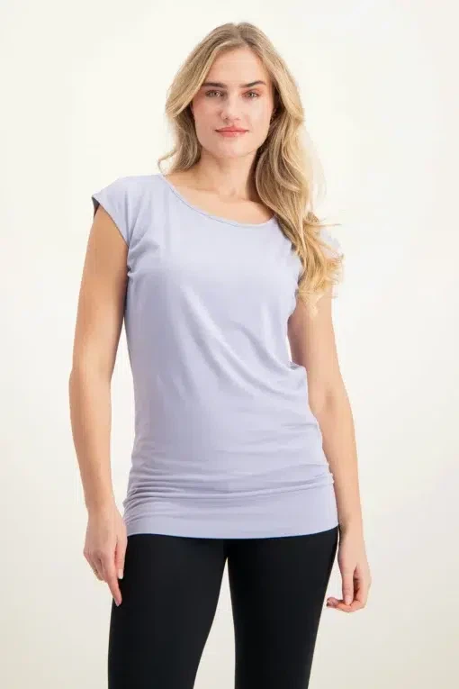 Asana Yoga Tee – Lilac from Urban Goddess