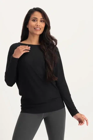 Budhi Yoga Langarmshirt – Onyx Black from Urban Goddess