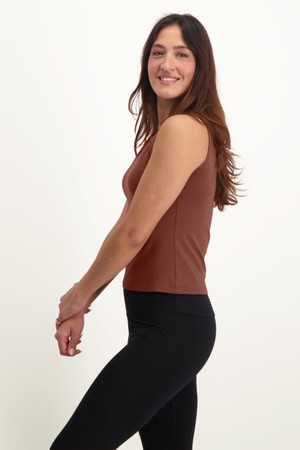 Karuna Balance Loose Fit Tank – Mocca from Urban Goddess