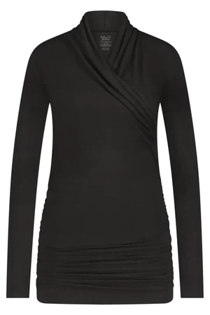 Good Karma Langarm-Yoga-Top – Onyx Black from Urban Goddess