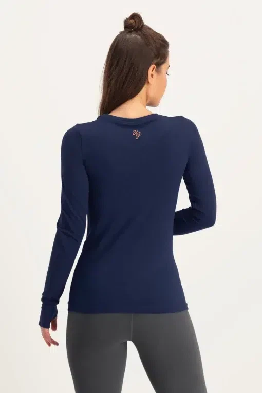 Karuna OM Yoga Longsleeve Shirt – Midnight from Urban Goddess