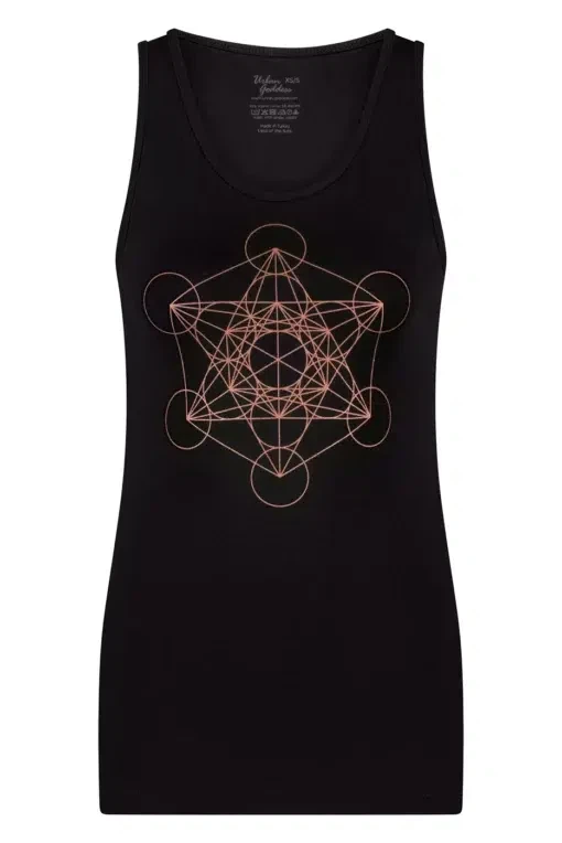 Metatron Core Yoga Tank – Onyx Black from Urban Goddess