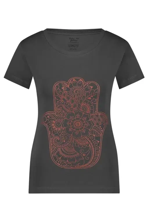 Hamsa Core Yoga Tee – Ash from Urban Goddess