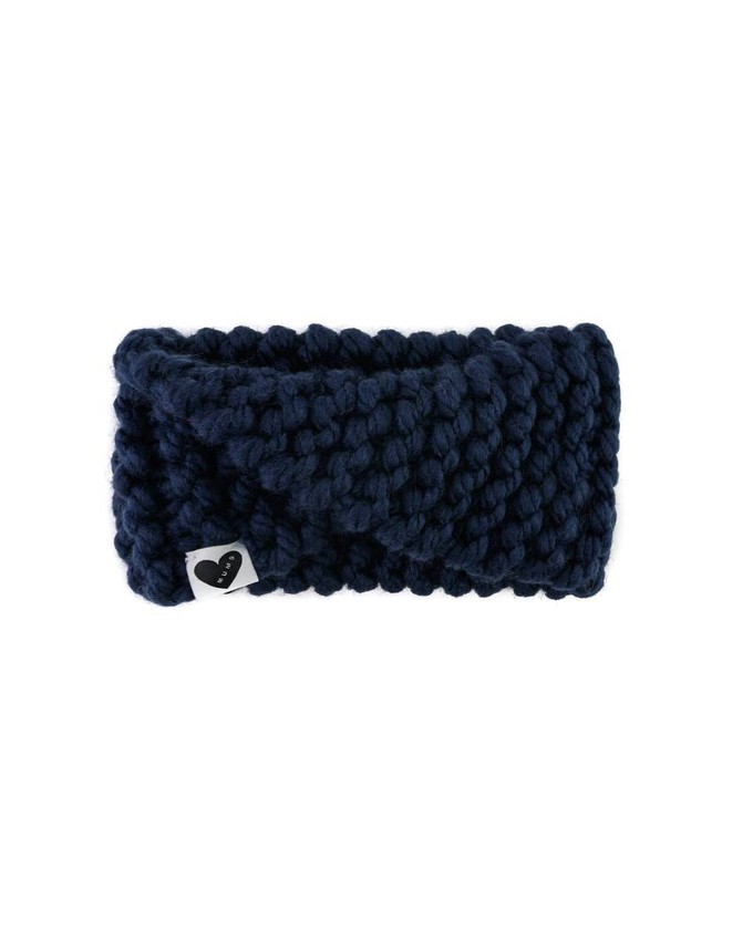 Twisted Knitted Headband - Navy from Urbankissed