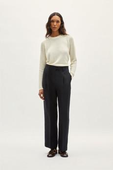 The Linen Twill Pants - Black via Urbankissed