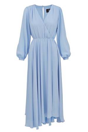 Magnolia Plain Blue Dress from Urbankissed