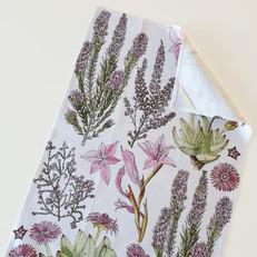 Floral Tea Towel Cotton - Pink Fynbos via Urbankissed