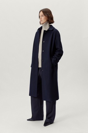 The Woolen Coat - Blue Navy from Urbankissed