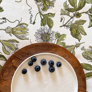 Floral Tablecloth Recycled Plastic - Green Passionfruit from Urbankissed