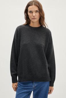 The Woolen Oversize Sweater - Ash Grey via Urbankissed