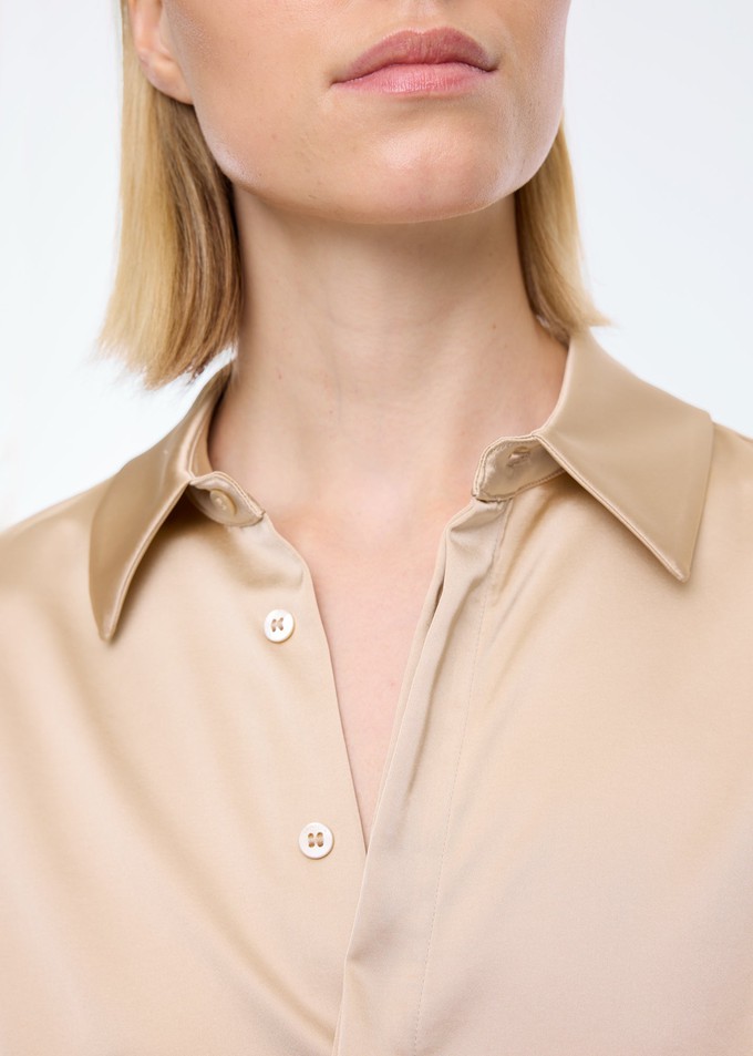 Champagne satin blouse from Vanilia