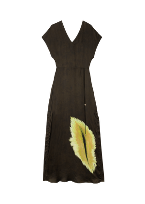 Deep v feather dress from Vanilia