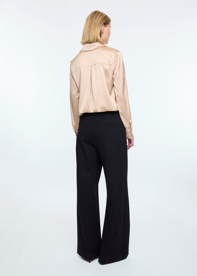 Champagne satin blouse from Vanilia