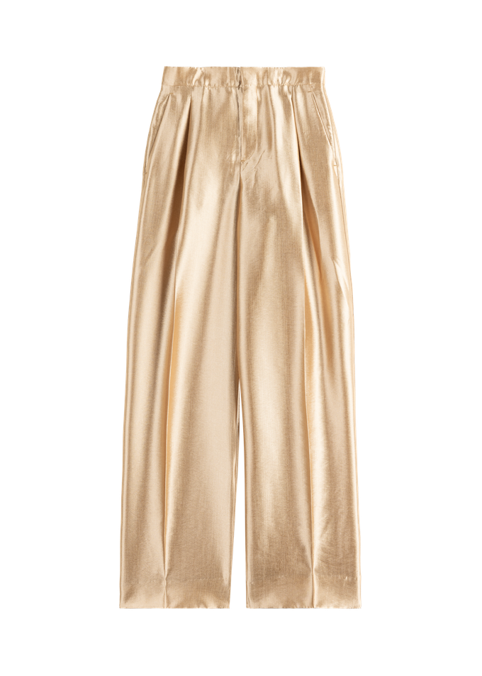 Wide metallic pants from Vanilia