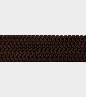 Seb Vegan Bio-Based Bamboo Braided belt in brown from Votch