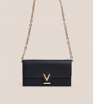 Luella Vegan Bio-Based Bamboo Leather Chain Purse in Black from Votch Luella Vegan Bio-Based Bamboo Leather Chain Purse in Black from Votch