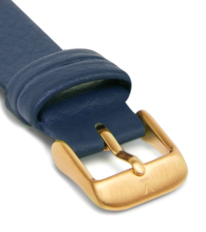 Navy with brushed gold buckle | 16mm from Votch