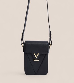 Luna Compact Vegan Bio-Based Bamboo Phone Bag in Black from Votch Luna Compact Vegan Bio-Based Bamboo Phone Bag in Black from Votch