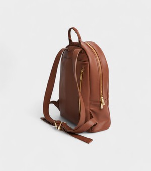 Laurie Vegan Bio-Based Bamboo Leather Backpack in Brown from Votch