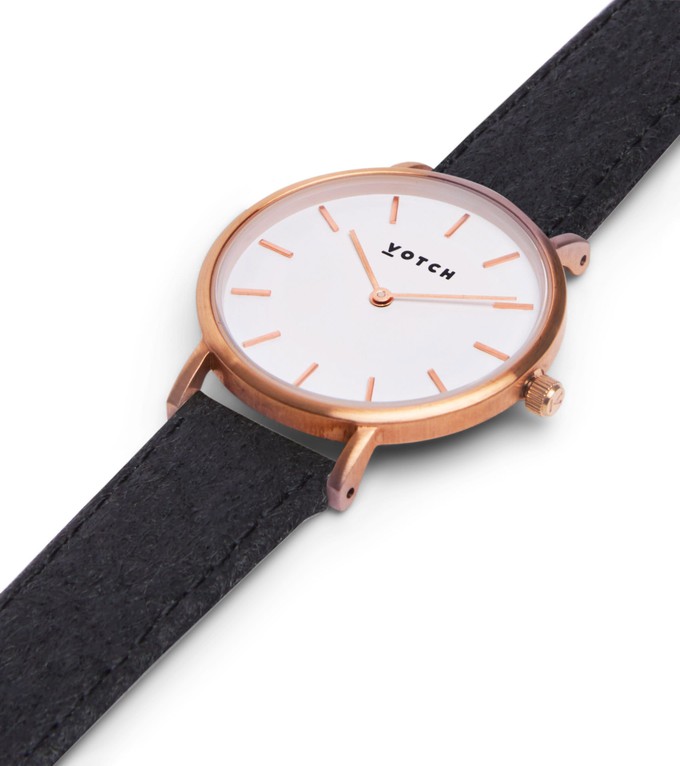 Rose Gold & Piñatex Watch | Petite from Votch