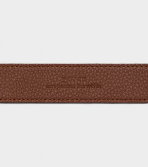 Olive Vegan Bio-Based Bamboo Classic belt in brown from Votch