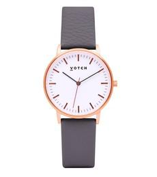 Rose Gold & Slate Grey Watch | Moment via Votch