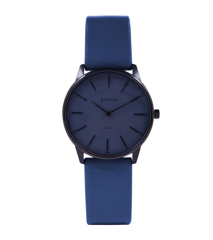 Black & Gun Metal with Navy Watch | Solar Classic from Votch