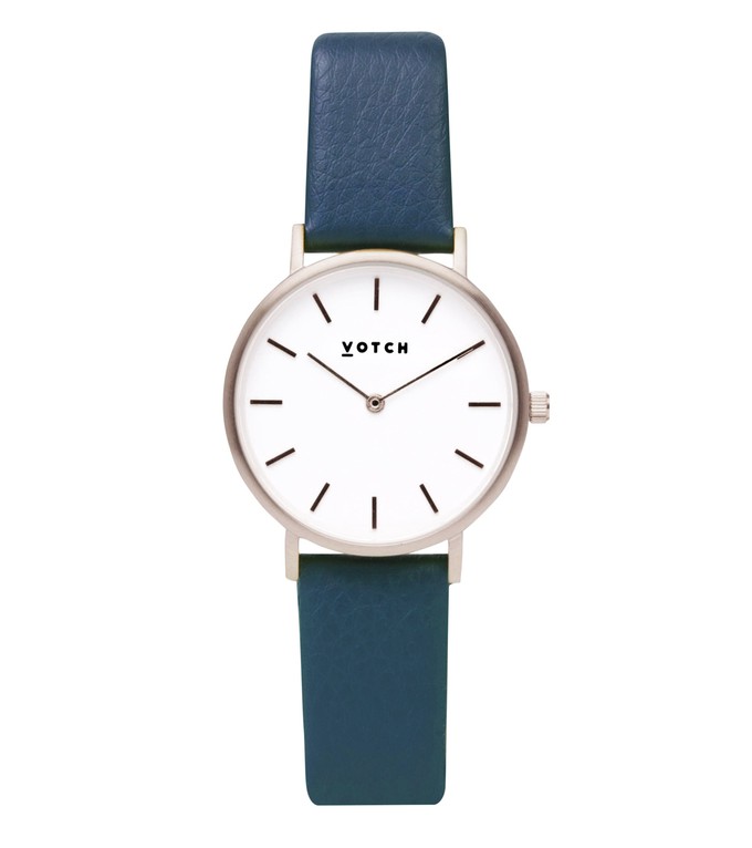 Silver & Navy Watch | Petite from Votch