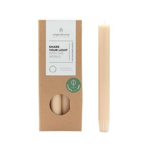 10x Vegan Dinner Kaars Beige from WANDERWOOD