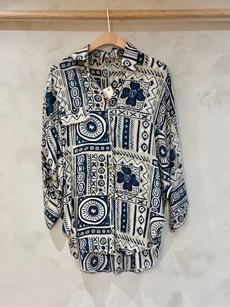 Vintage Blouse Indigo via WANDERWOOD