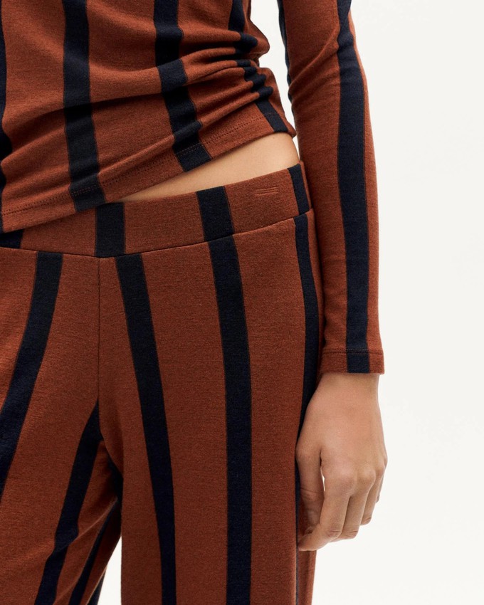 Broek Betty Brown Striped from WANDERWOOD