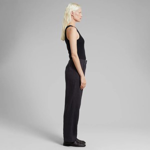 Broek Vickleby Linnen Phantom Black from WANDERWOOD