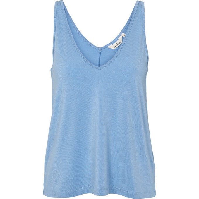 Tanktop Jo V-hals Blissful Blue from WANDERWOOD