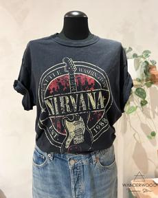 Vintage Nirvana Rock T-shirt Black via WANDERWOOD