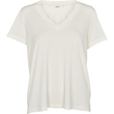 T-Shirt Joline V-neck Off White from WANDERWOOD