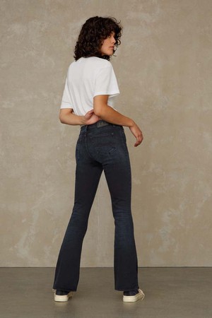 Flared Jeans Marie Blue Black Worn from WANDERWOOD