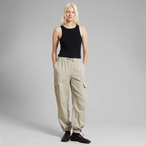 Cargo Broek Axmar Linnen Ecru from WANDERWOOD