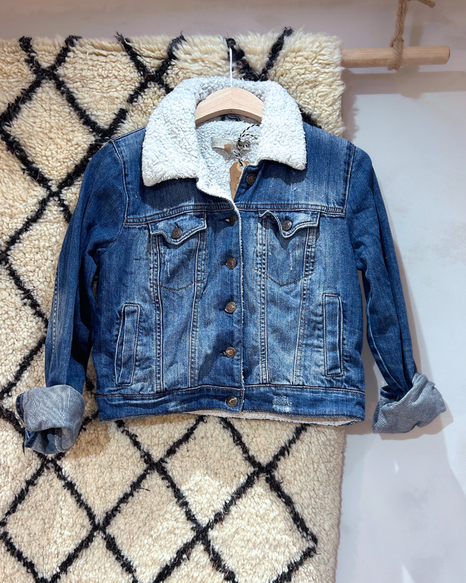 Vintage Denim Jacket Teddy from WANDERWOOD