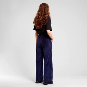 Broek Vara Corduroy Navy from WANDERWOOD