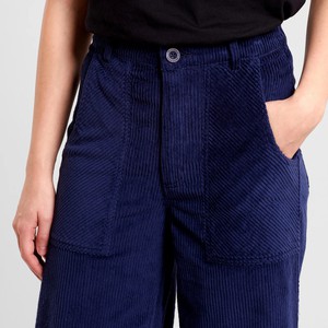 Broek Vara Corduroy Navy from WANDERWOOD