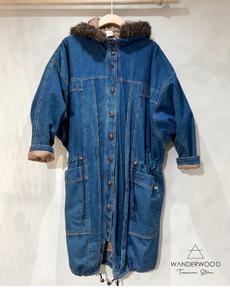 Oversized Vintage Denim Parka Lang via WANDERWOOD