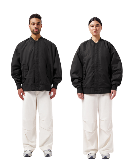 Bomber Black | Wind en Waterdicht from WANDERWOOD