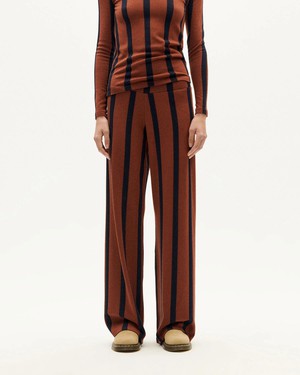 Broek Betty Brown Striped from WANDERWOOD