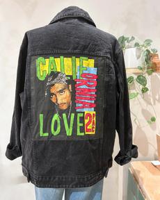 Vintage Jeans Jacket 2Pac Black via WANDERWOOD